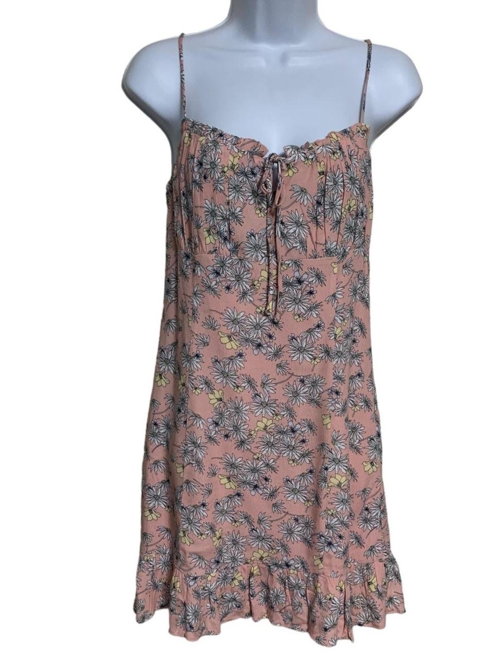 Sophie Rue Pink Floral Spaghetti Strap Sundress